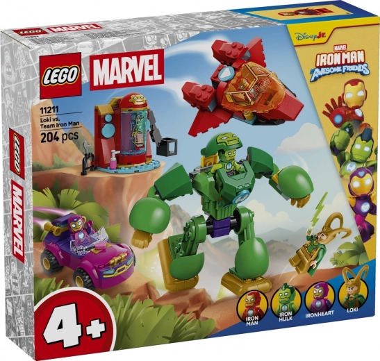 Set di costruzioni LEGO Marvel Loki contro la squadra di Iron Man