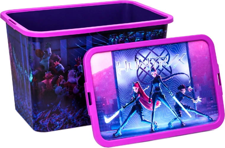 Box contenitore K-Pop Demon Hunters con coperchio a clip 7 l