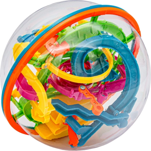 Sfera trasparente, percorso colorato