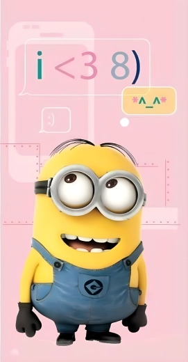 Asciugamano da bagno per bambini in cotone Minions rosa 70 × 140 cm