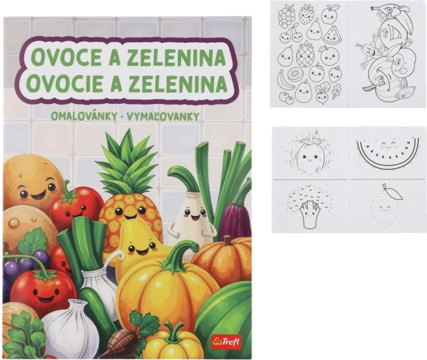 Libro da colorare frutta e verdura