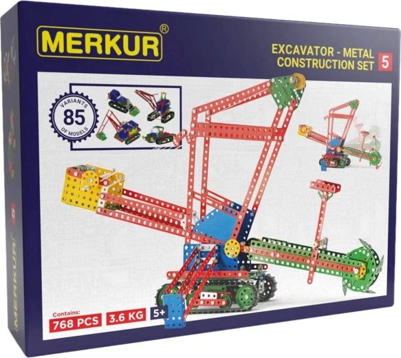 Merkur 5 grande costruzione metallica da 768 pezzi