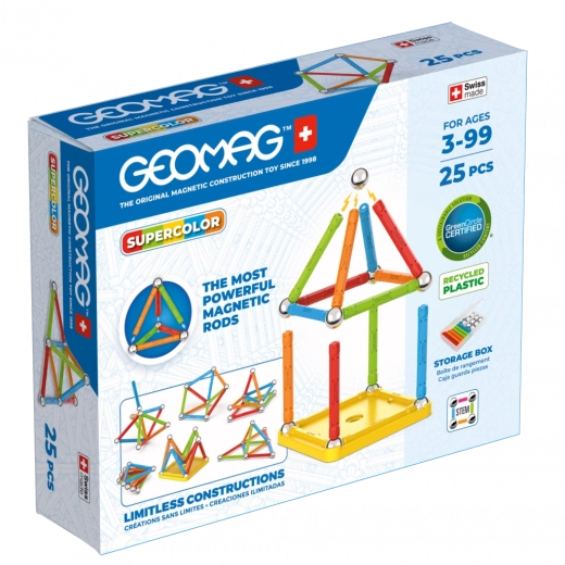 Geomag Supercolor set di costruzione magnetico 25 pezzi