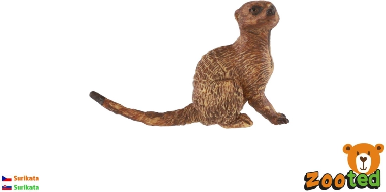Statuetta di suricato marrone chiaro 6 cm