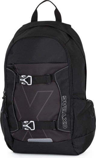 Zaino per studenti OXY Zero nero/bianco