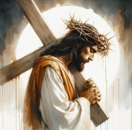 Pittura diamantata Gesù – Via Crucis 30 × 40 cm