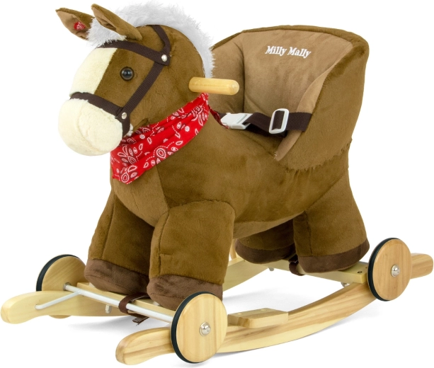 Milly Mally cavallo a dondolo Polly marrone scuro