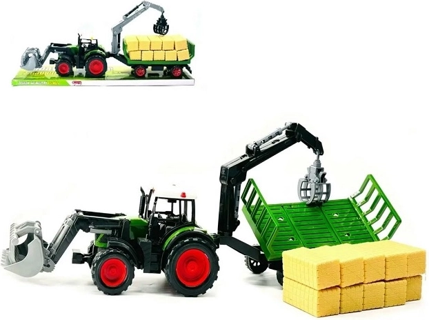 Trattore con macchina agricola
