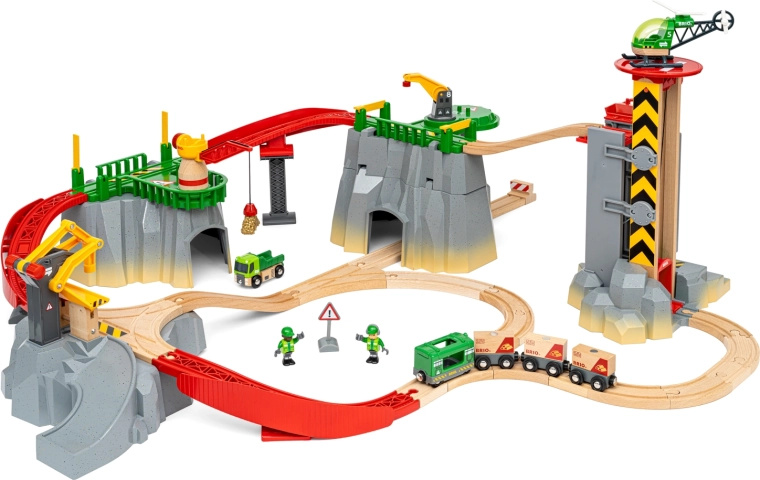 BRIO World set ferroviario merci di montagna