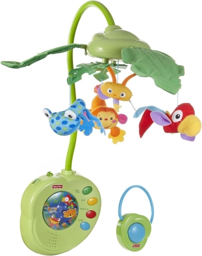 Carillon musicale Fisher-Price Rainforest con telecomando – difettoso