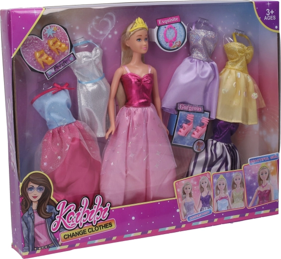 Bambola principessa con set di vestiti da 30 cm