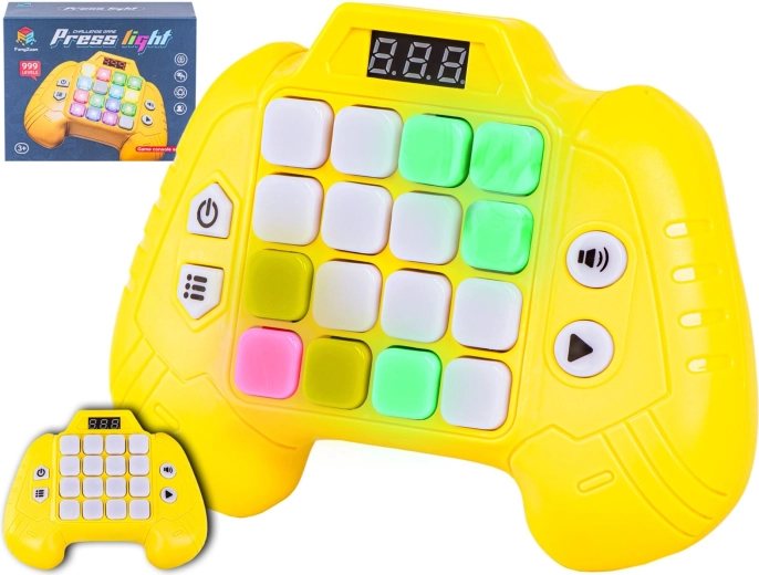 Gioco elettronico di memoria per bambini a forma di gamepad giallo - 1 pezzo