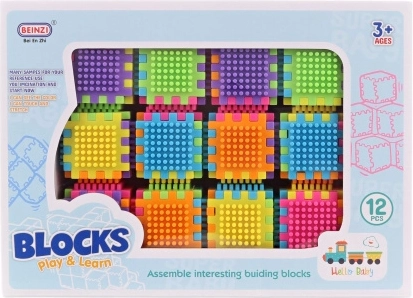 Set di costruzione con blocchi 12 pz