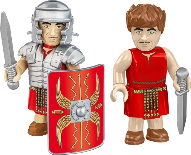 Minifigure di legionario con equipaggiamento completo