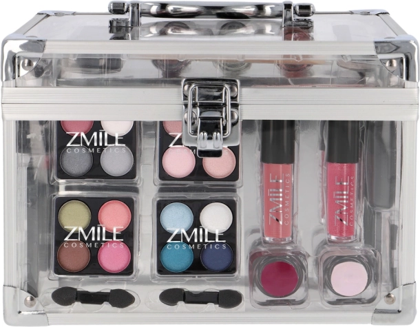 Zmile beauty case Acrylic – set trucco trasparente 42 pezzi