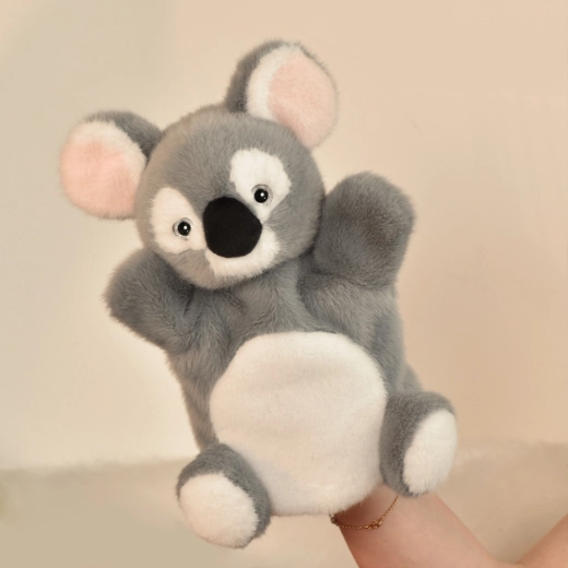 Doudou Histoire d'Ours peluche a manopola koala grigio 24 cm