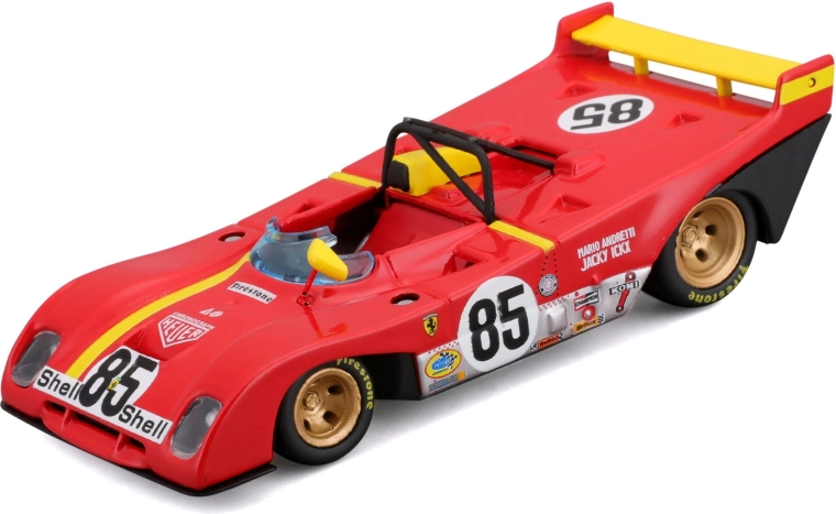 Bburago Ferrari 312P 1972 modello da corsa in scala 1:43