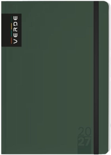 Agenda settimanale A6 Verde verde 2027