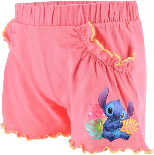 Pantaloncini corti rosa per bambini Lilo e Stitch