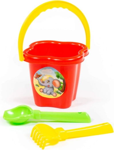 Set da sabbia con secchiello a forma di fiore