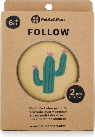Petite&Mars ginocchiere elastiche per gattonare Follow Intense Ochre