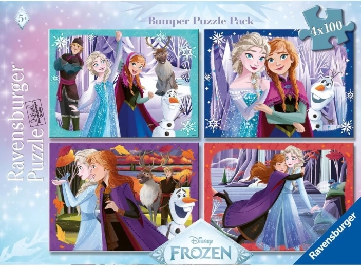 Puzzle Ravensburger Disney Frozen 4×100 pezzi