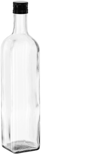Bottiglia in vetro Marasca 750 ml con tappo a vite in metallo da 30 mm