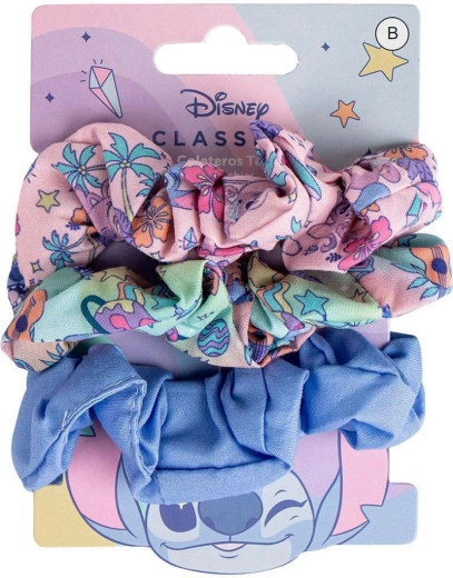 Set di elastici in tessuto per capelli Disney Lilo & Stitch Stitch (3 pz)
