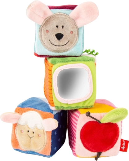 Sigikid set di cubi sensoriali morbidi per neonati