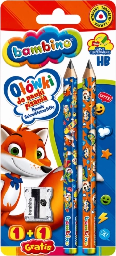 Matite jumbo triangolari per imparare a scrivere Bambino 2 pz con temperamatite