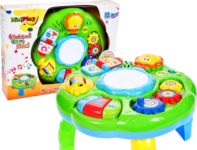 Tavolino educativo con tamburello