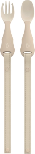 Posate per bambini Bibado Handi con clip fawn