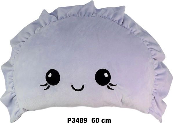 Cuscino decorativo a forma di pieróg 60 cm, viola