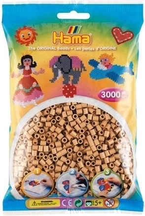 Perline da stirare Hama midi – marrone rovere, 3000 pz