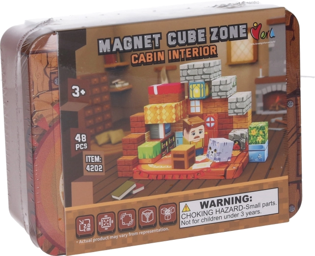 Set di costruzioni Magnet Cube Zone cabin interior 48 pezzi
