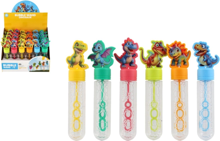 Bolle di sapone dinosauro 15 cm (6 tipi) – 24 pz in box