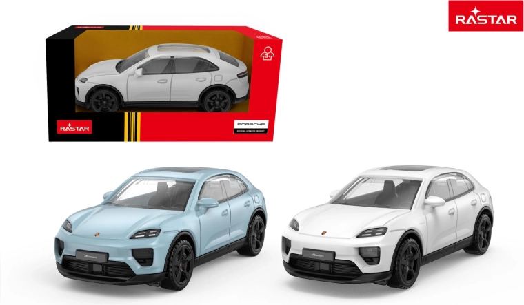 Modellino di auto Porsche Macan Rastar 1:43 bianco - 1 pezzo