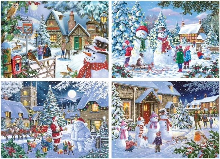 Puzzle Nevica 4 × 500 pezzi