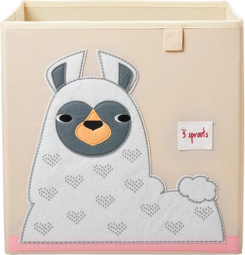 3 Sprouts box portaoggetti Llama white
