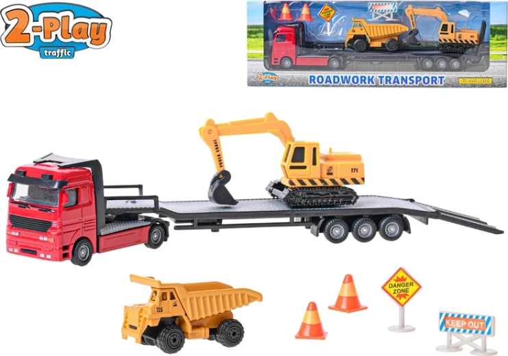 2-Play Traffic caricatore edile 25 cm – metallo e plastica, ruote libere