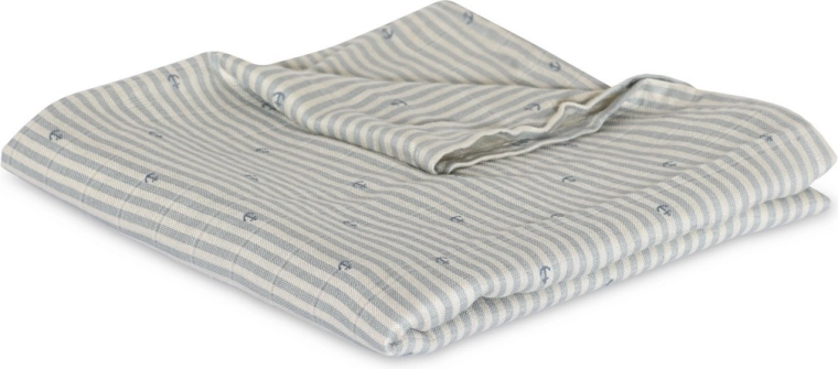 Nuuuroo Valentin pannolino in mussola di bambù stripe anchor - 1 pezzo
