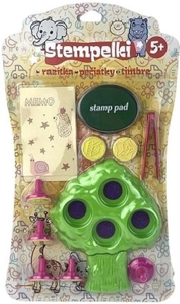 Set di timbri per bambini con motivo albero