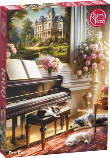 Cherry Pazzi puzzle Stanza con pianoforte 1000 pezzi