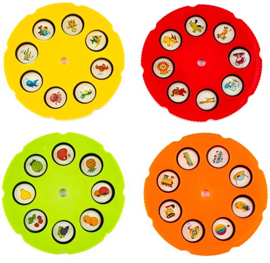 4 dischetti, 32 immagini tra cui scegliere