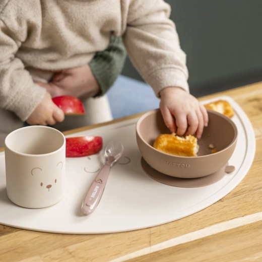 Piatto e ciotola stabili con ventosa