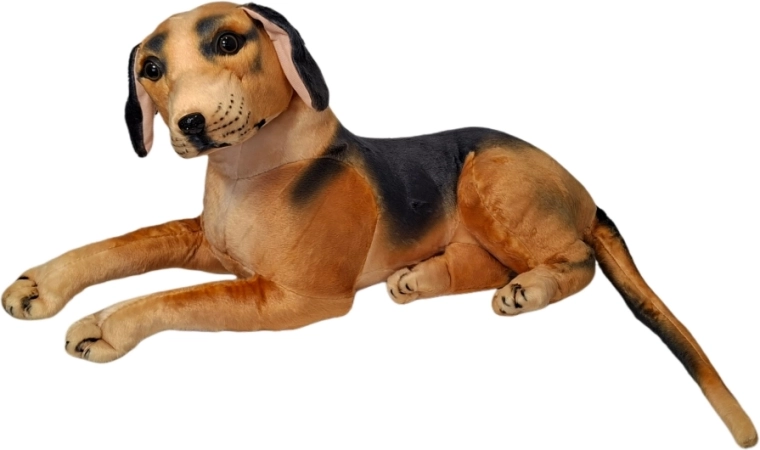 Cane di peluche in colore marrone-nero - 1 pezzo
