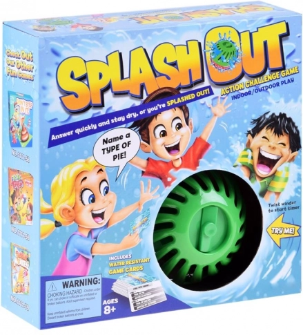 Gioco d’acqua da party Splash Out – domande a tempo