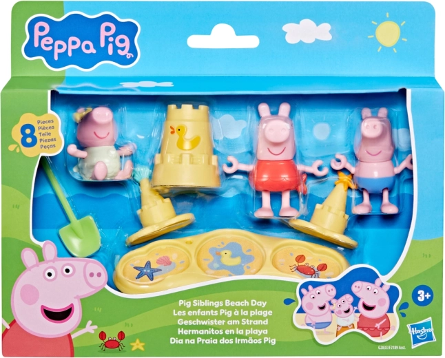 Hasbro Peppa Pig Maialina – fratelli in spiaggia