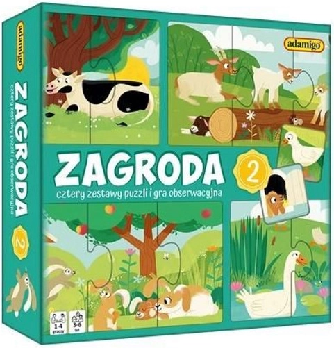 Puzzle di osservazione Fattoria 2 – gioco educativo per i più piccoli