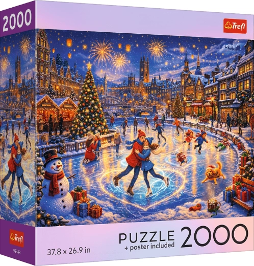 Puzzle Trefl USA Collection: Pattinaggio festivo 2000 pezzi
